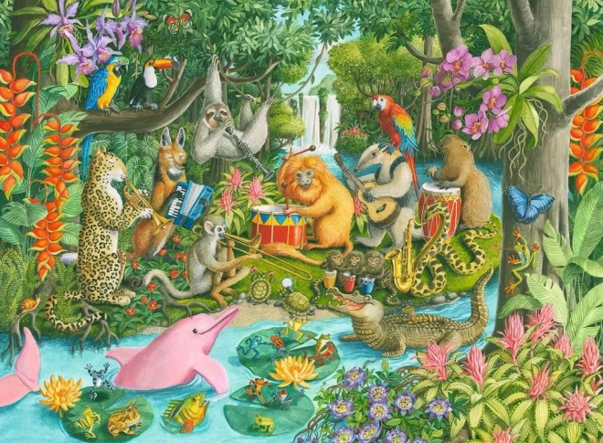 RAVENSBURGER Puzzle Kapela dažďového pralesa XXL 100 dielikov