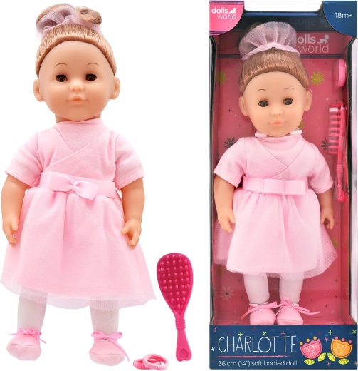 Dolls World módna bábika Charlotte s doplnkami 36 cm