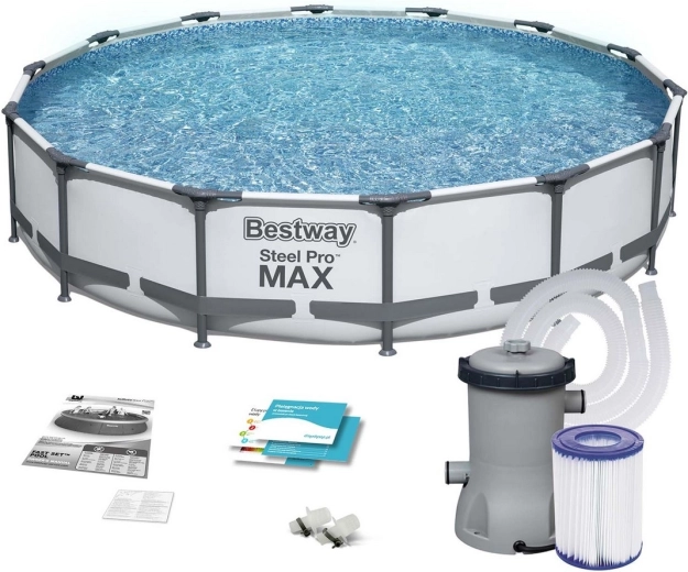 Záhradný bazén BESTWAY Steel Pro MAX 427 × 84 cm so sadou 10 v 1