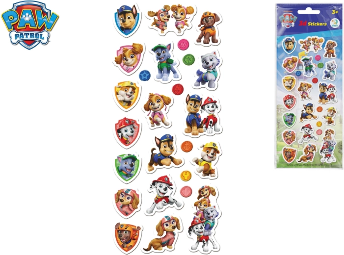 Sada 3D samolepiek Paw Patrol