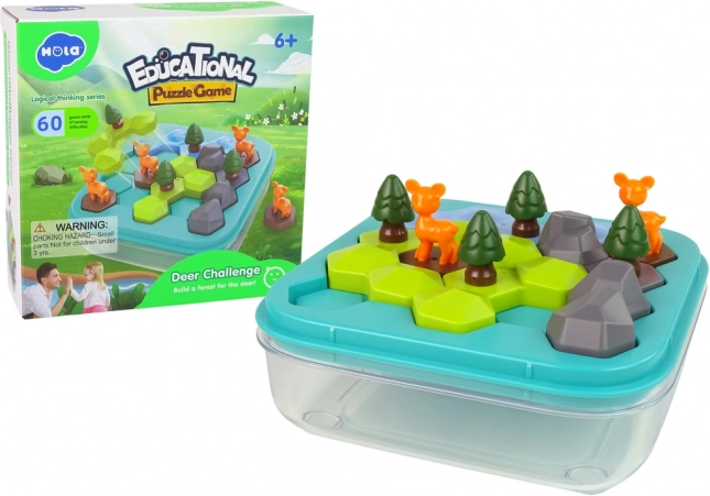 Vzdelávacia Hra Puzzle Lesné Zvieratá