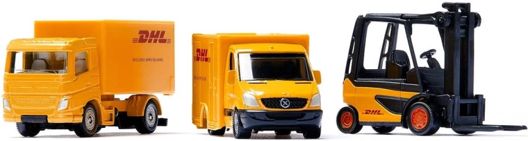 Detailné vozidlá v dizajne DHL