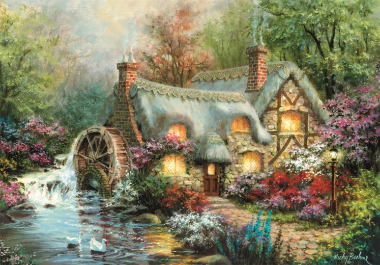 Puzzle 1500 dielikov Kompaktné útočisko na vidieku