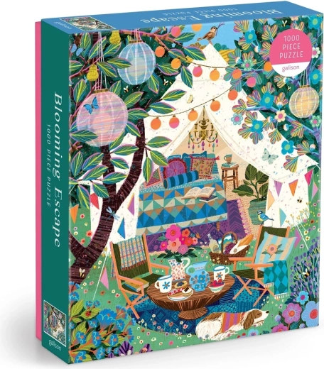 Puzzle Galison Kvitnúci únik 1000 dielikov – ilustrácia Victoria Ball