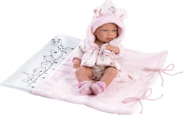 Llorens New Born dievčatko – realistická bábika s celovinylovým telom 40 cm