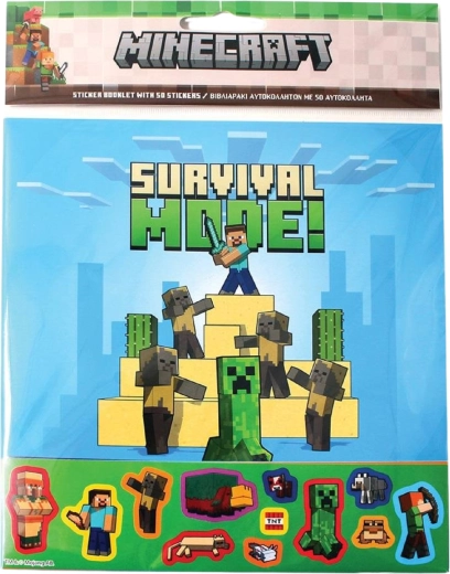 Samolepkový album Minecraft – 50 samolepiek