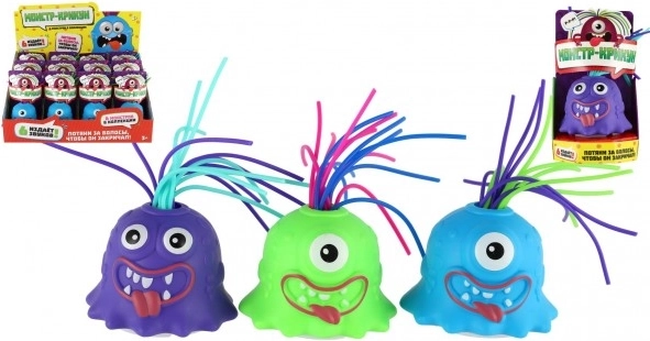 Plastová príšerka s prísavkou 7 cm so svetlom a zvukom