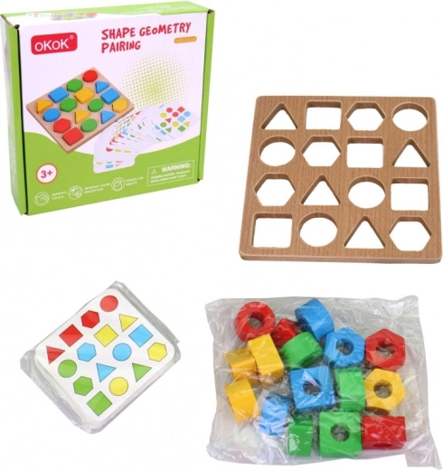 Drevená náučná hra pre rozvoj pamäti