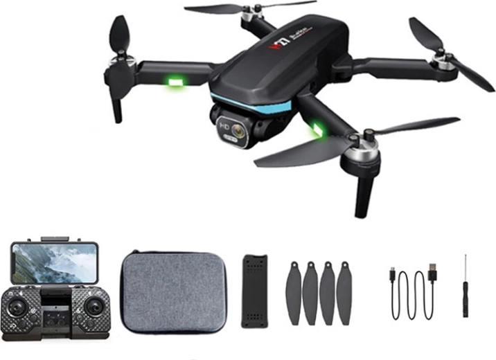 Skladací dron s detekciou prekážok a Wi‑Fi kamerou 720p, RC ovládanie