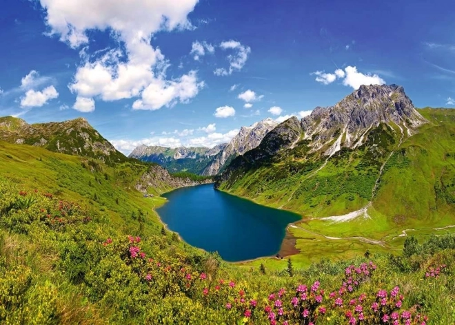 Puzzle Jazero Tappenkarsee, Rakúsko 1000 dielikov