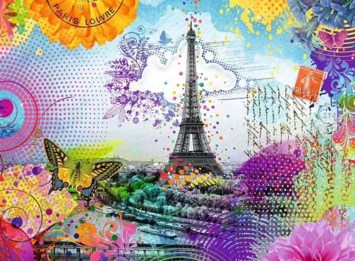Puzzle Pohľadnica z Paríža 500 dielikov od Ravensburger