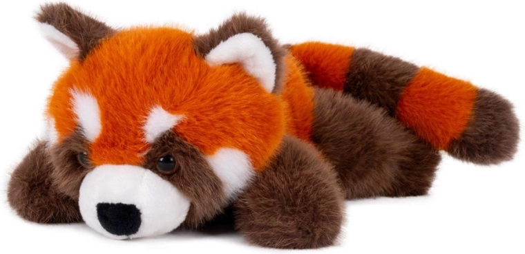 Plyšová panda červená ležiaca 37 cm