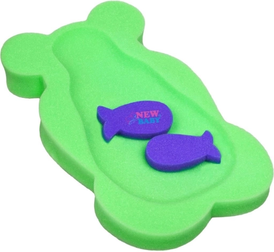 Penová podložka do vane New Baby Basic medvedík zelená