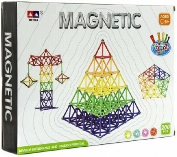 Magnetická stavebnica Witka 200 ks
