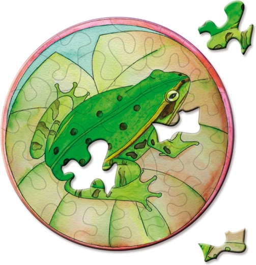 CURIOSI okrúhle mini puzzle Picoli Stromová žaba 33 dielikov