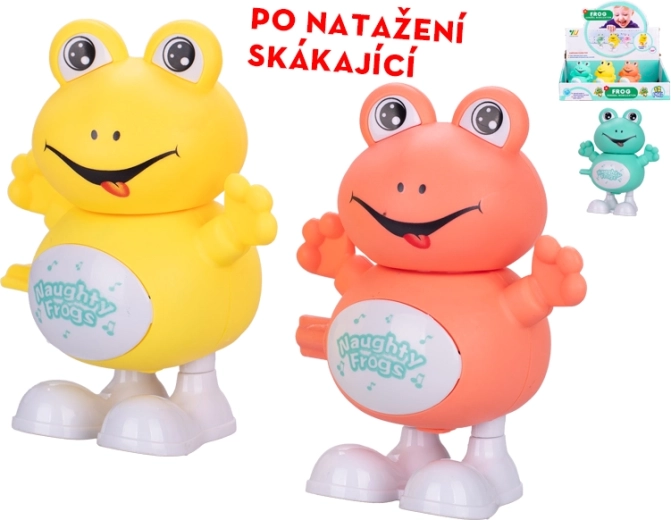 Skákajúca žaba 9,5 cm – naťahovacia hračka pre deti