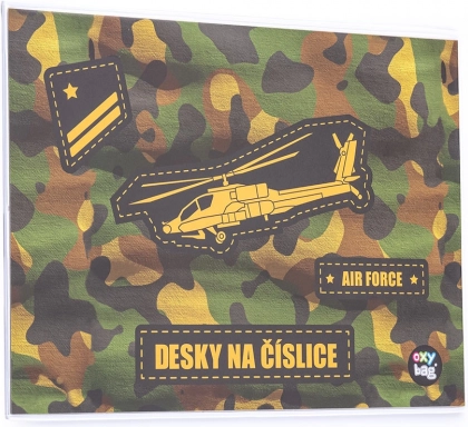 Dosky na číslice s motívom Helikoptéra
