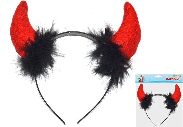 Čertovské plastové rohy na karneval