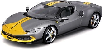 Kovový model Ferrari 296 GTB Assetto Fiorano 1:18 sivý