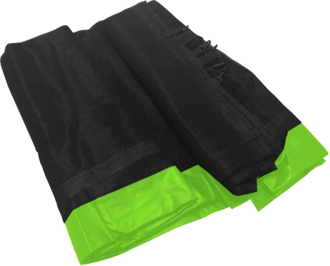 Ochranná sieť SKYRAMIZ k záhradnej trampolíne 305 cm, 6 tunelov – Zelená