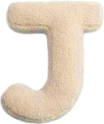 Mealini plyšové písmeno J krémové - 1 kus