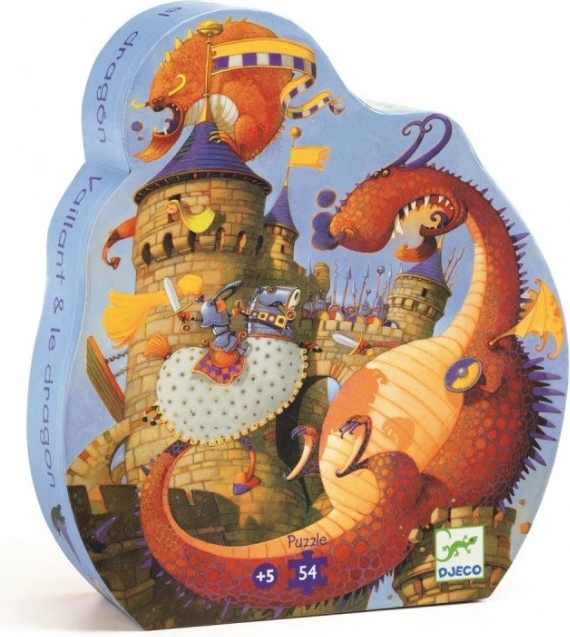 DJECO Puzzle Dračí bitka 54 dielikov