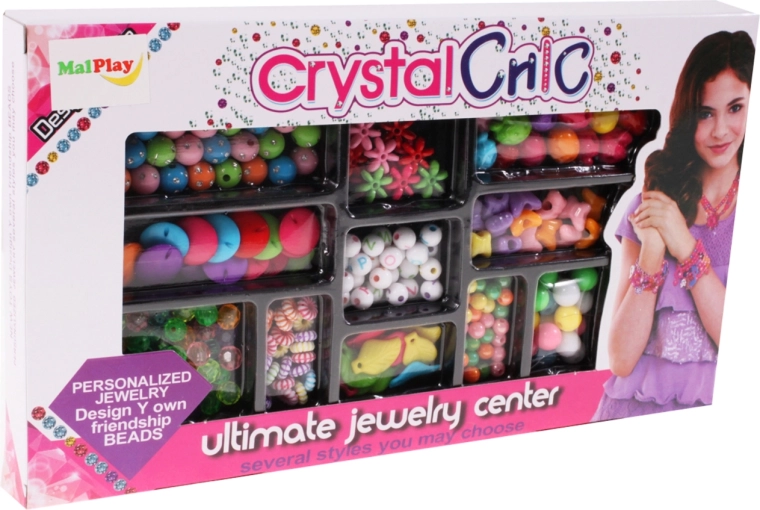 Sada farebných náramkov Crystal