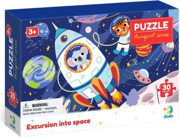 dodo puzzle doprava: výlet do vesmíru 30 dielikov