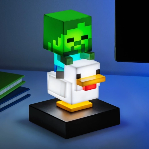 Minecraft Icon Light – lampička Chicken Jockey