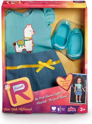 Oblečenie pre bábiku so sukňou a tričkom