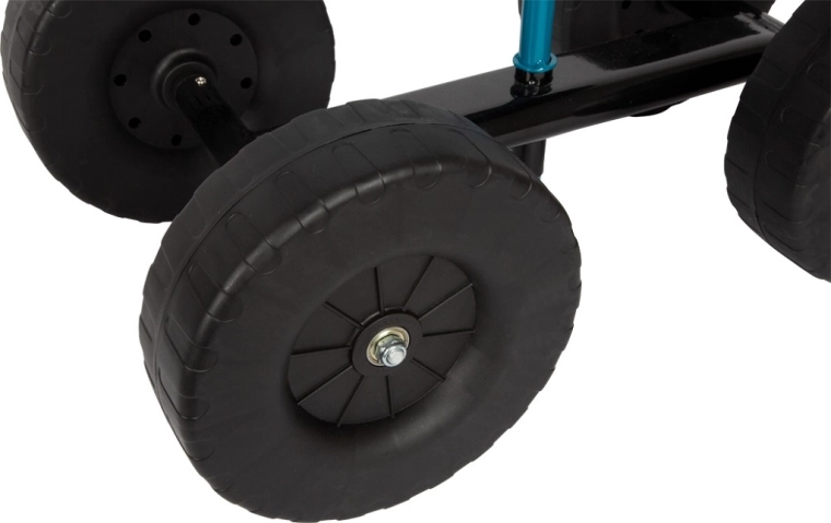 Veľké kolesá a stabilné sedlo