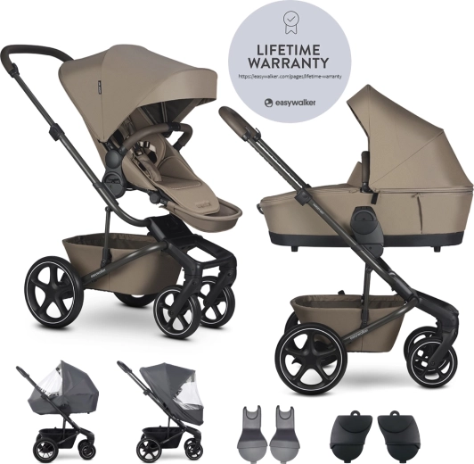 Easywalker set XL kombinovaný kočík Harvey NXT s príslušenstvom – Mocha Brown