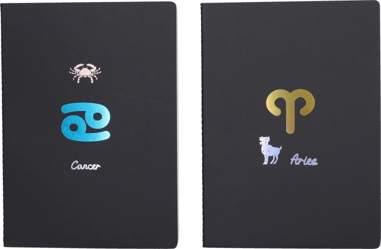 Linajkovaný notes Zodiac 18,5x25,5 cm