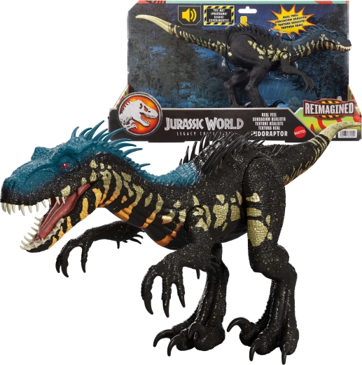 Mattel Jurassic World Reimagined interaktívna figúrka dino Indoraptor 35 cm