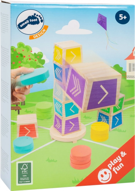Drevená hra Zhoď najvyššiu kocku SMALL FOOT