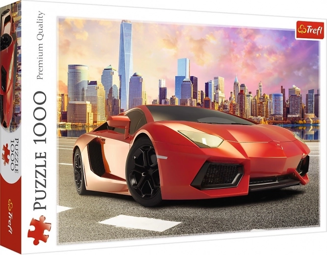 Puzzle 1000 dielikov - Jazda pri západe slnka Trefl
