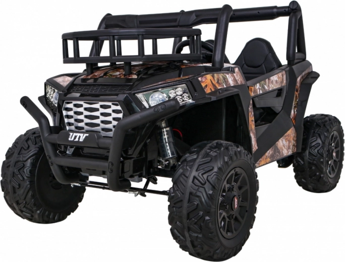 elektrické detské auto buggy UTV s diaľkovým ovládaním, EVA kolesá a MP3, čierne