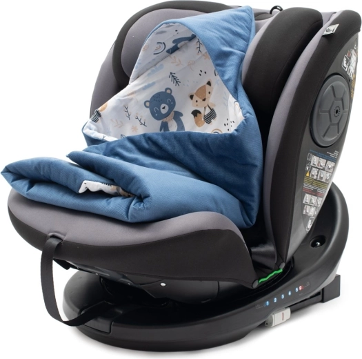 Zateplená zavinovačka do autosedačky new baby modrá