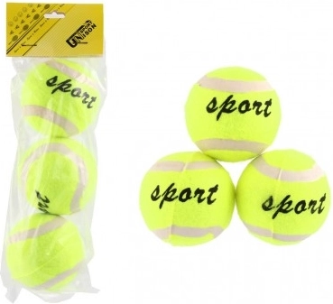 Tenisové Loptičky Sport 3 ks v Sáčku