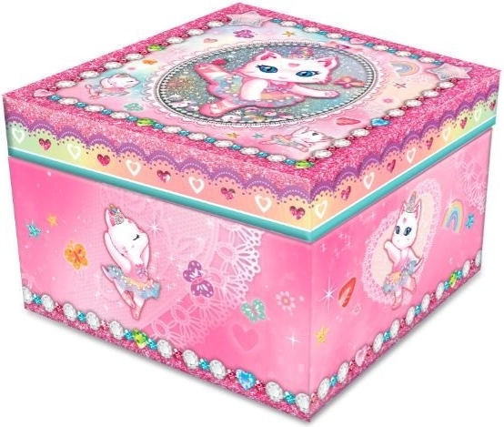 Klasická hracia skrinka – mačka balerína