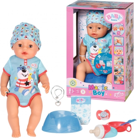 Bábika BABY born chlapček s magickým cumlíkom 43 cm