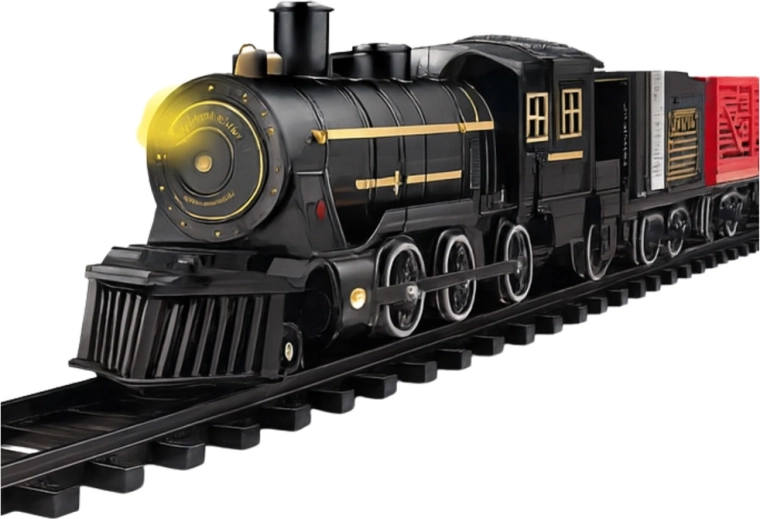 Svetiaca parná lokomotíva s detailným spracovaním