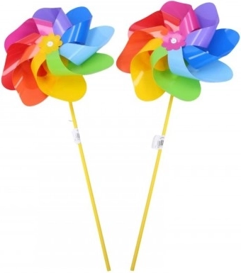 Farebný veterník s dúhovými listami