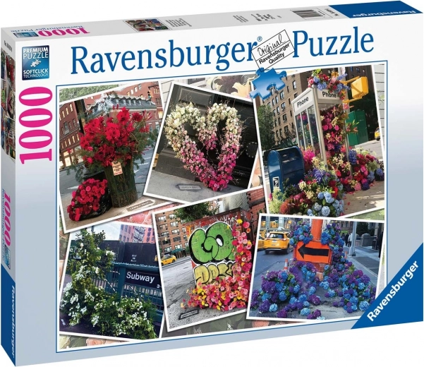 Puzzle 2D 1000 dielikov NYC Kvetinový Raj