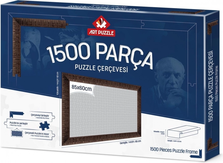 Rám na puzzle 85x60 cm hnedý