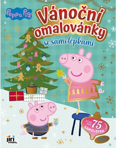 Vianočné omaľovánky so samolepkami Prasiatko Peppa