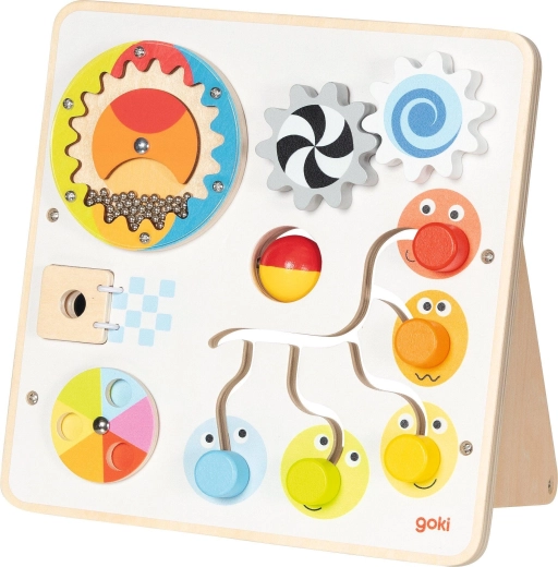 Drevená motorická tabuľa (activity board) – 1 kus