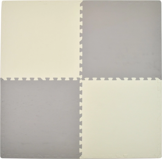 Humbi penové puzzle podložka krémovo-sivá 62 × 62 × 1 cm 4 ks