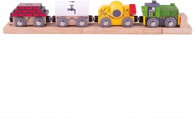 Bigjigs Rail drevený stavebný vlak