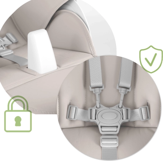 Bezpečie na prvom mieste: 5-bodové pásy a stabilná konštrukcia